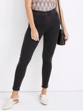 Madewell Women's Black Skinny Jeans 10”